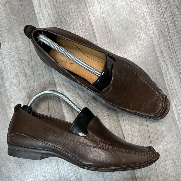 Leather Brown Rockport Vintage Style Loafers Size 7 - Picture 1 of 7